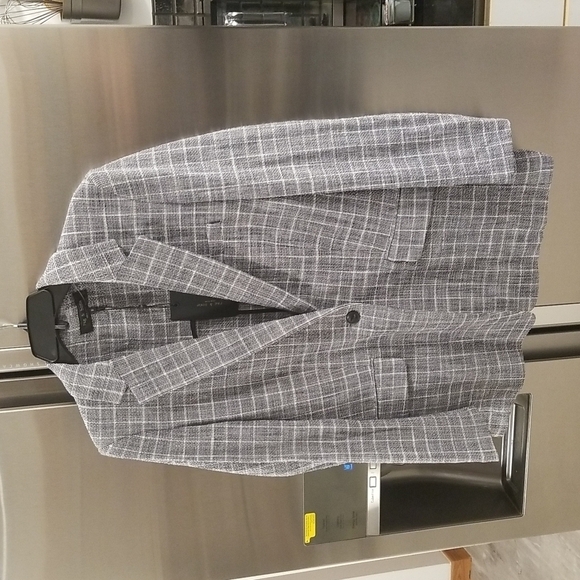 💕RAG & BONE💕 Ames Deconstructed Check Tweed Relaxed Fit Blazer Grey 8 NWT - Picture 11 of 16